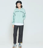 ロマンティッククラウン(ROMANTIC CROWN) LAUREL FRAME HOODIE ZIP UP_LIGHT GREEN