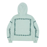 ロマンティッククラウン(ROMANTIC CROWN) LAUREL FRAME HOODIE ZIP UP_LIGHT GREEN