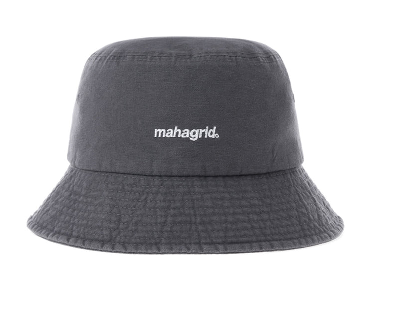 mahagrid (マハグリッド)   WASHED BUCKET HAT [CHARCOAL]