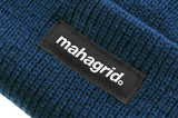 mahagrid (マハグリッド)   ORIGIN LOGO SHORT BEANIE [BLUE]