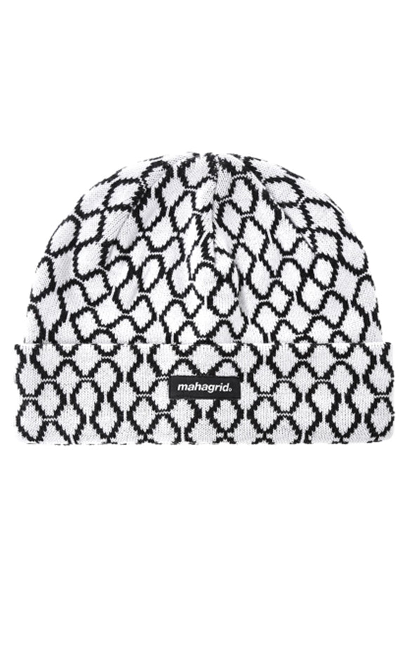 mahagrid (マハグリッド)  TICKET SHORT BEANIE [WHITE]