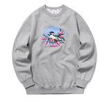 mahagrid (マハグリッド)   BIRD AND FLOWER SWEATSHIRT [GREY]