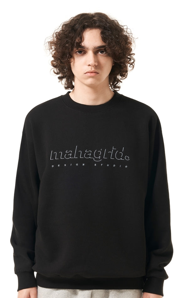 mahagrid (マハグリッド)   SHADOW LOGO SWEATSHIRT [BLACK]