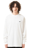 mahagrid (マハグリッド)   MAN LOGO LS TEE [WHITE]