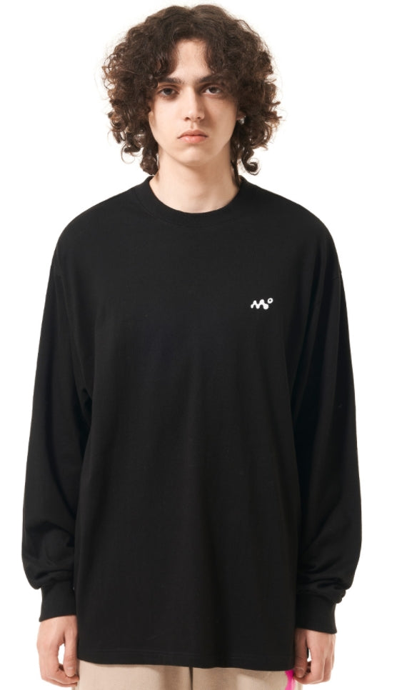 mahagrid (マハグリッド) MAN LOGO LS TEE [BLACK]