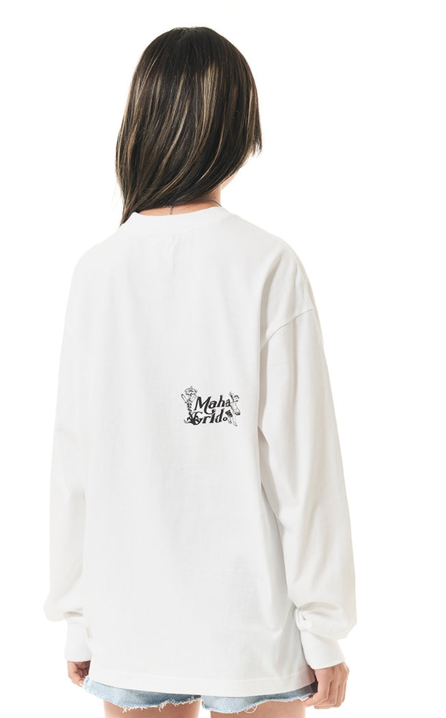 mahagrid (マハグリッド)  DESSINER LS TEE [WHITE]