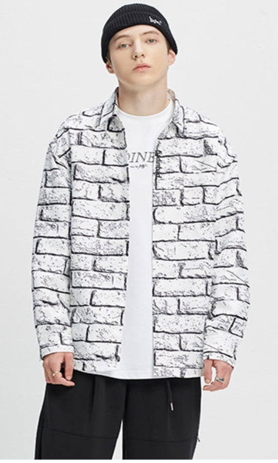 ベドインベド(BADINBAD)  BRICK SHIRT_WHITE