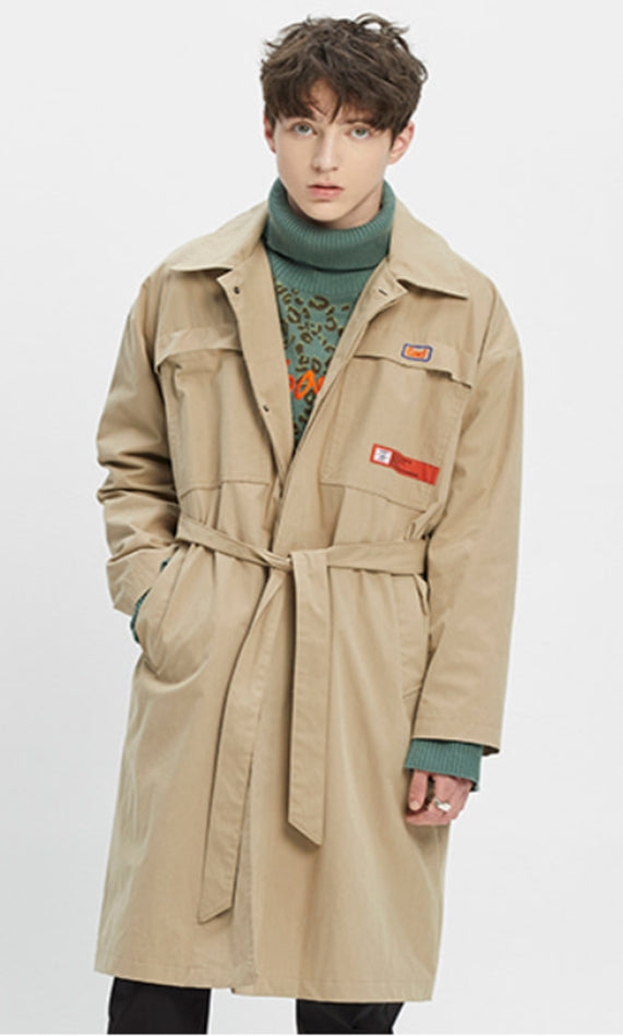 ベドインベド(BADINBAD)  CHEST DOUBLE POCKET COAT_BEIGE