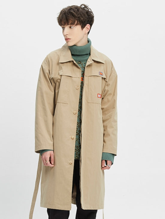 ベドインベド(BADINBAD)  CHEST DOUBLE POCKET COAT_BEIGE