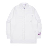 TARGETTO(ターゲット) FRONT FRILL LONG SHIRT_White