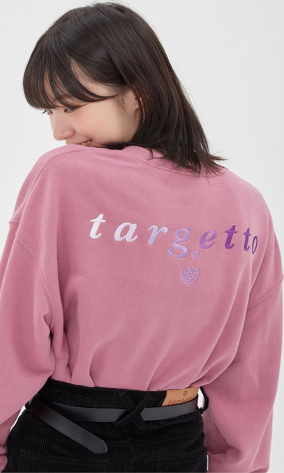 TARGETTO(ターゲット) GRADATION LOGO SWEAT SHIRT_Dark Pink
