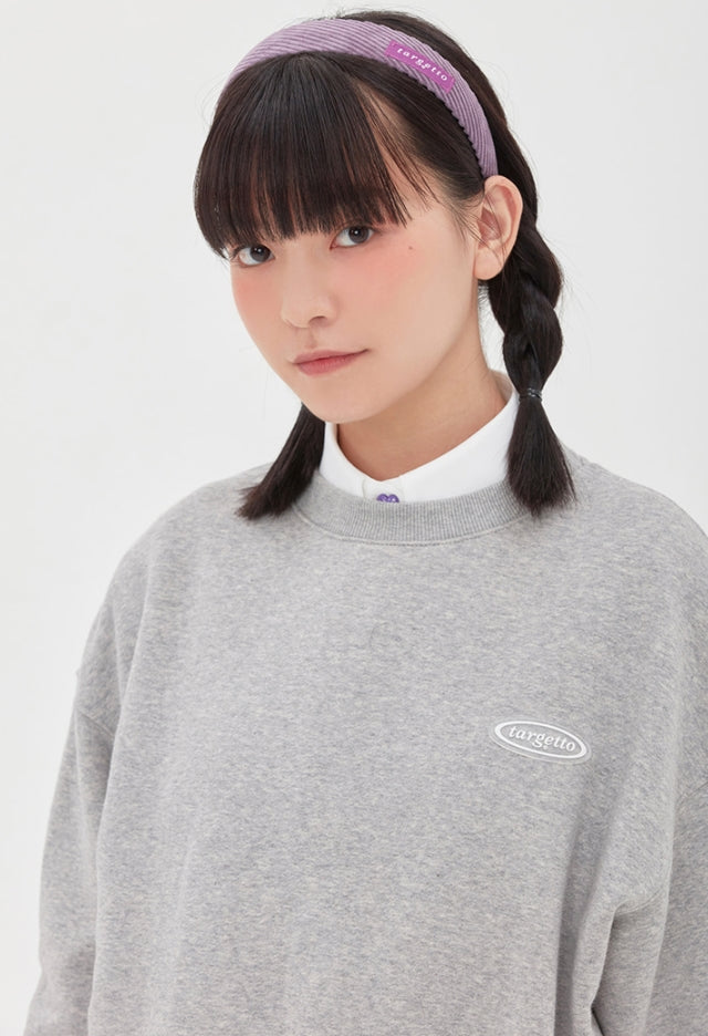 TARGETTO(ターゲット) GRADATION LOGO SWEAT SHIRT_Melange Grey