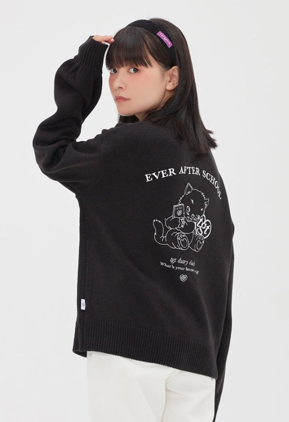 TARGETTO(ターゲット) BALLOON SCALLOP CARDIGAN_Black