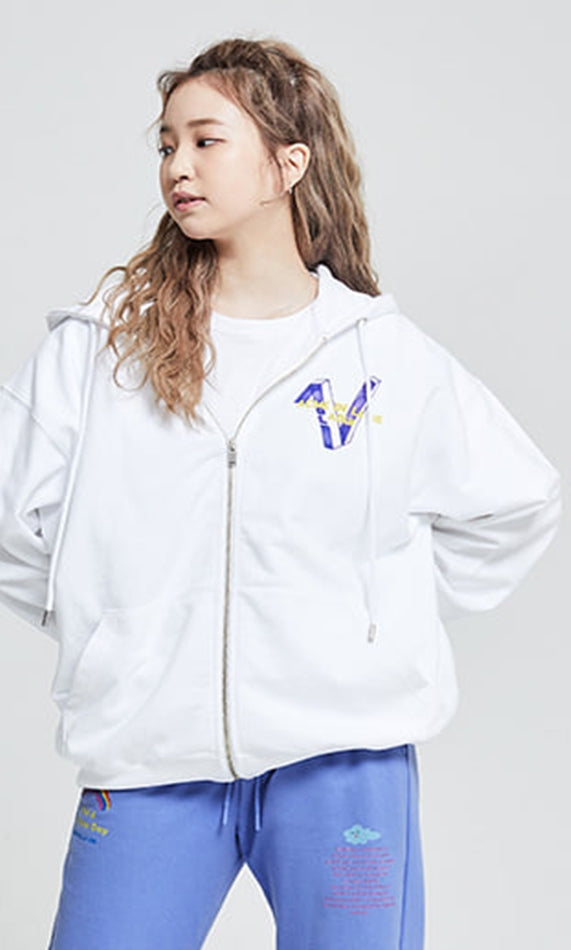 アクメドラビ(acme' de la vie)   MARKERS LOGO ZIPUP WHITE