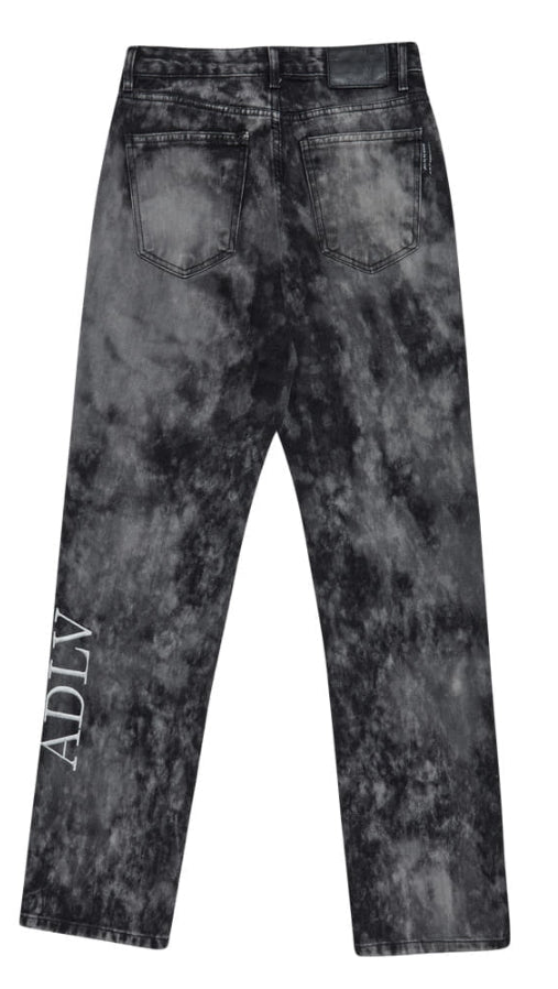 アクメドラビ(acme' de la vie) ADLV TIE-DYE DENIM PANTS FOR WOMEN BLACK