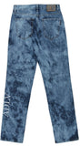 アクメドラビ(acme' de la vie) ADLV TIE-DYE DENIM PANTS FOR WOMEN BLUE