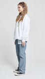 アクメドラビ(acme' de la vie) ADLV REVERSED DENIM PANTS FOR WOMEN BLUE