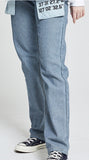 アクメドラビ(acme' de la vie) ADLV REVERSED DENIM PANTS FOR WOMEN BLUE