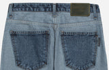 アクメドラビ(acme' de la vie) ADLV REVERSED DENIM PANTS FOR WOMEN BLUE