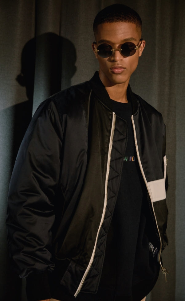 ORDINARY PEOPLE (오디너리피플) ORDINARY REVERSIBLE COLOR BLOCK NAVY MA1