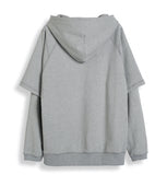 ORDINARY PEOPLE(オーディナリーピープル)   DOUBLE LAYERED GREY HOODIE