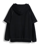 ORDINARY PEOPLE(オーディナリーピープル)   DOUBLE LAYERED BLACK HOODIE
