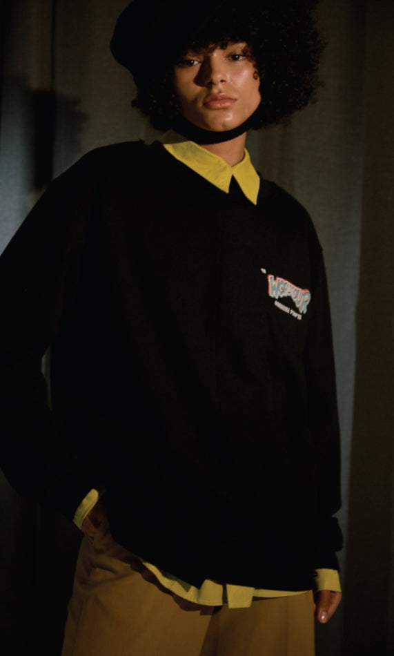 ORDINARY PEOPLE(オーディナリーピープル)  WORLD TOUR BLACK SWEATSHIRTS