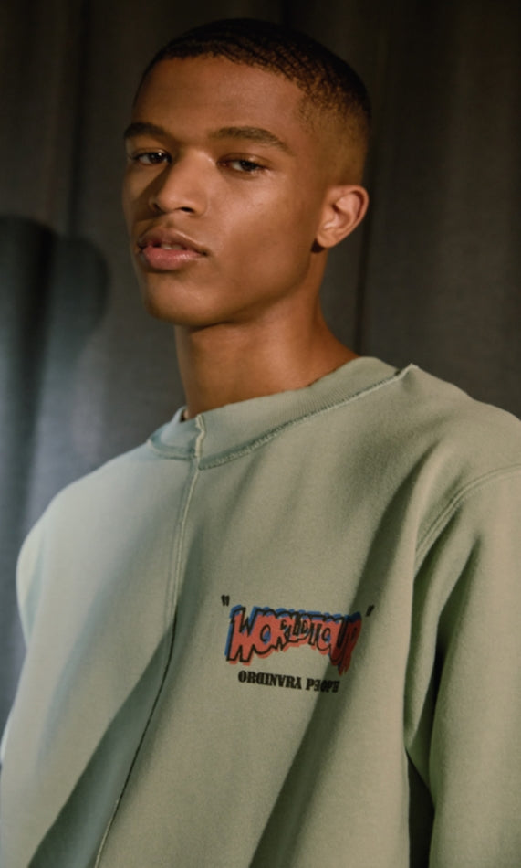 ORDINARY PEOPLE(オーディナリーピープル) WORLD TOUR MINT SWEATSHIRTS