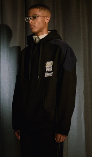 ORDINARY PEOPLE(オーディナリーピープル) PEOPLE LOVER BLACK HOODIE