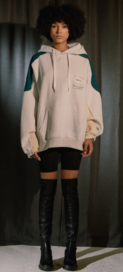 ORDINARY PEOPLE(オーディナリーピープル) PEOPLE LOVER WHITE HOODIE