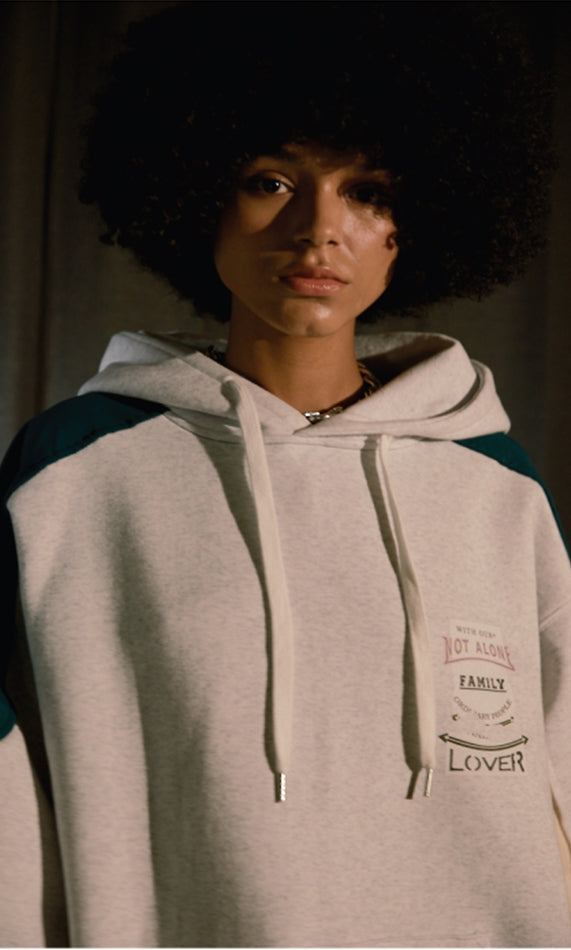 ORDINARY PEOPLE(オーディナリーピープル) PEOPLE LOVER WHITE HOODIE