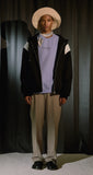 ORDINARY PEOPLE(オーディナリーピープル) WHITE WING POINT BLACK ZIP-UP