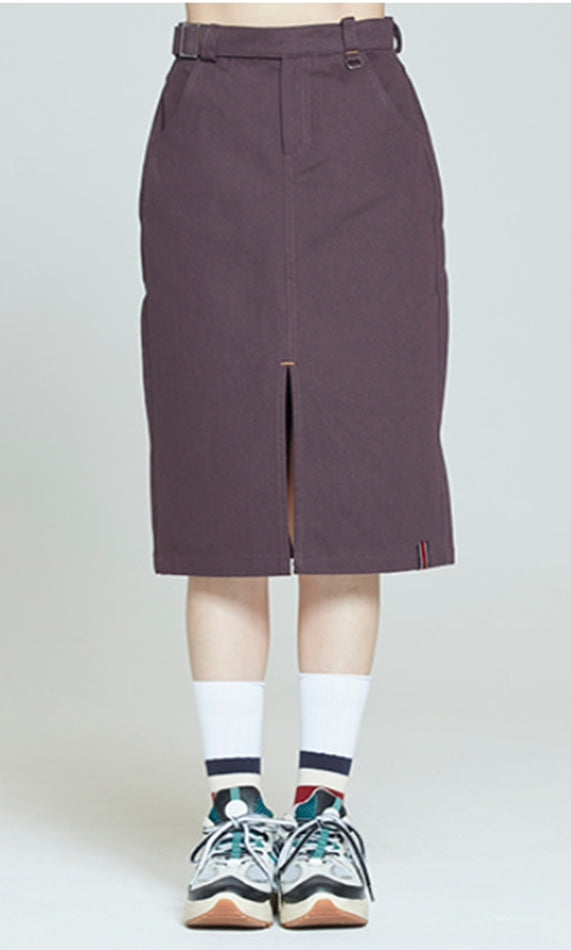 ロマンティッククラウン(ROMANTIC CROWN)   FRONT PLACKET SKIRT_PURPLE