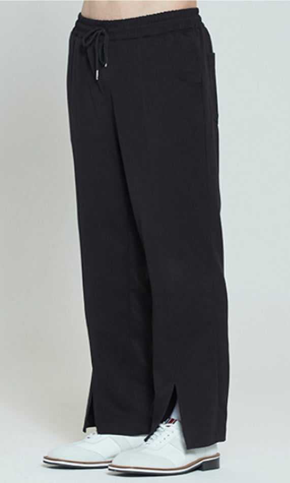 ロマンティッククラウン(ROMANTIC CROWN) PLACKET EASY SLACKS_BLACK