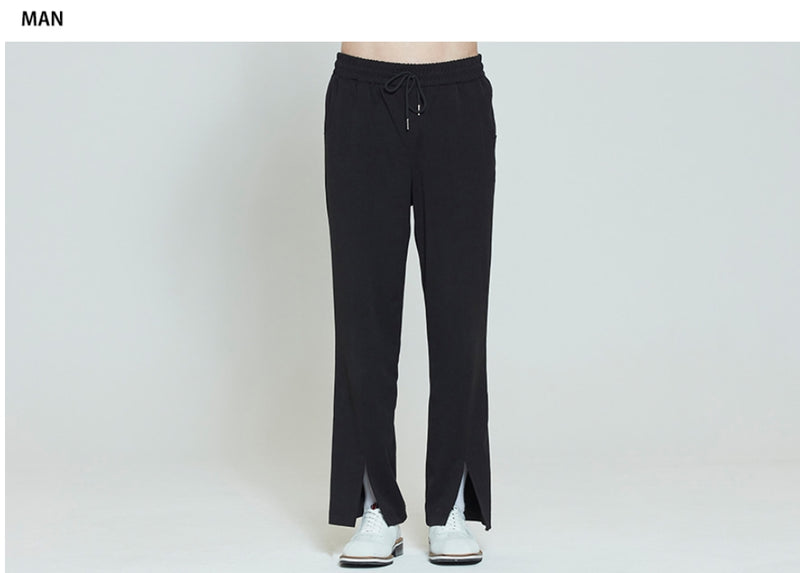 ロマンティッククラウン(ROMANTIC CROWN) PLACKET EASY SLACKS_BLACK