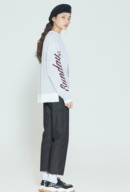 ロマンティッククラウン(ROMANTIC CROWN) LUGGAGE TAG KNITWEAR_WHITE