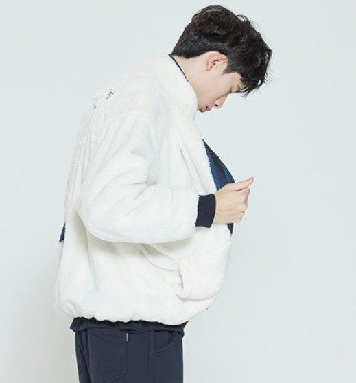 ロマンティッククラウン(ROMANTIC CROWN) BACK POCKET FLEECE JACKET_OATMEAL