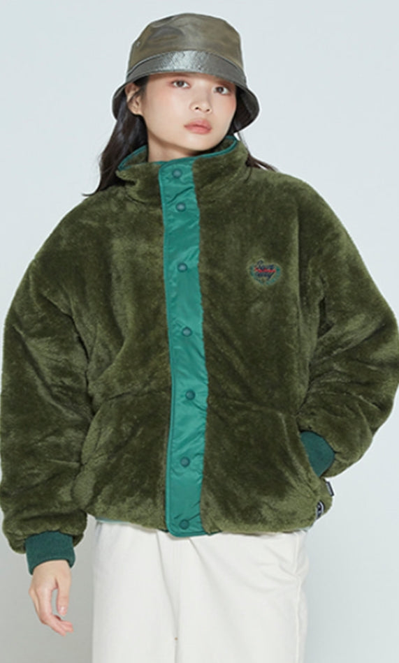 ロマンティッククラウン(ROMANTIC CROWN) BACK POCKET FLEECE JACKET_KHAKI