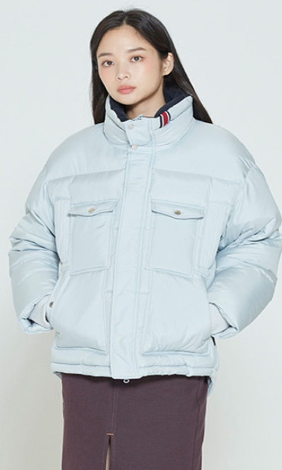 ロマンティッククラウン(ROMANTIC CROWN) SUNDAY SYNDROME DUCK DOWN PARKA_LIGHT GREY