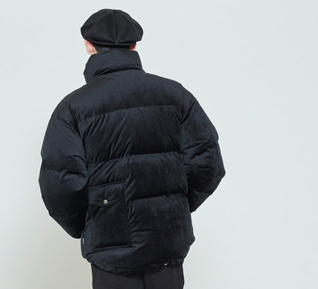 ロマンティッククラウン(ROMANTIC CROWN) VELVET DUCK DOWN PARKA_BLACK