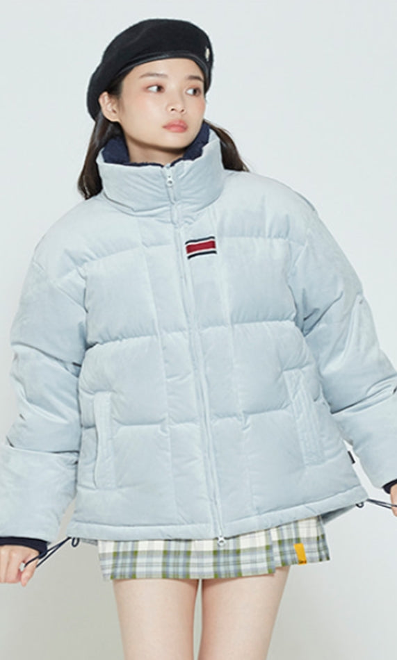 ロマンティッククラウン(ROMANTIC CROWN)   VELVET DUCK DOWN PARKA_LIGHT GREY