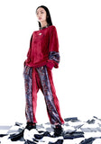 オージーオーディー(OZOD) velvet snake pants_wine