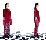 オージーオーディー(OZOD) velvet snake pants_wine