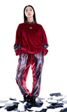 オージーオーディー(OZOD) velvet snake pants_wine