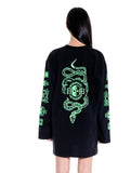 オージーオーディー(OZOD) snake long sleeve_black