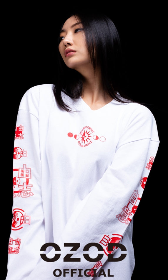オージーオーディー(OZOD) snake long sleeve_white