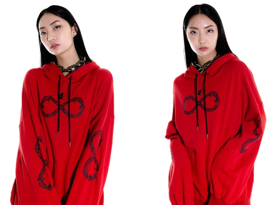 オージーオーディー(OZOD) snake hoody_red