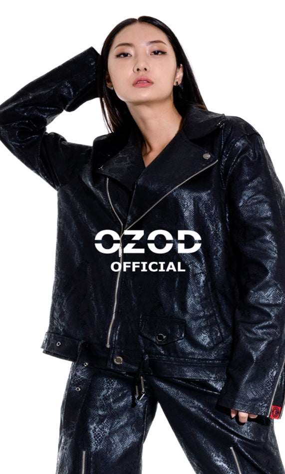 オージーオーディー(OZOD) phyton rider jacket_black