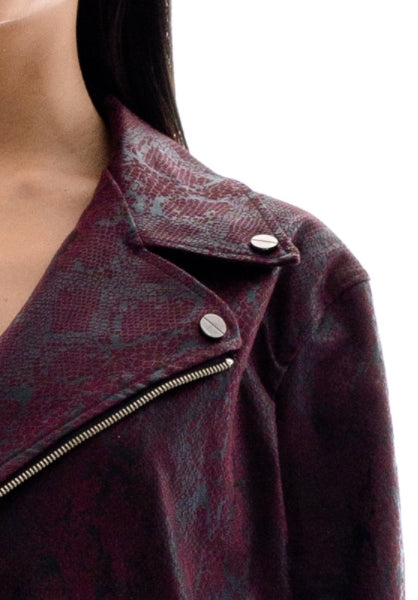 オージーオーディー(OZOD) phyton rider jacket_wine