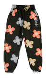 ワンダービジター(WONDER VISITOR)  Flower pattern trainig pants [Black]